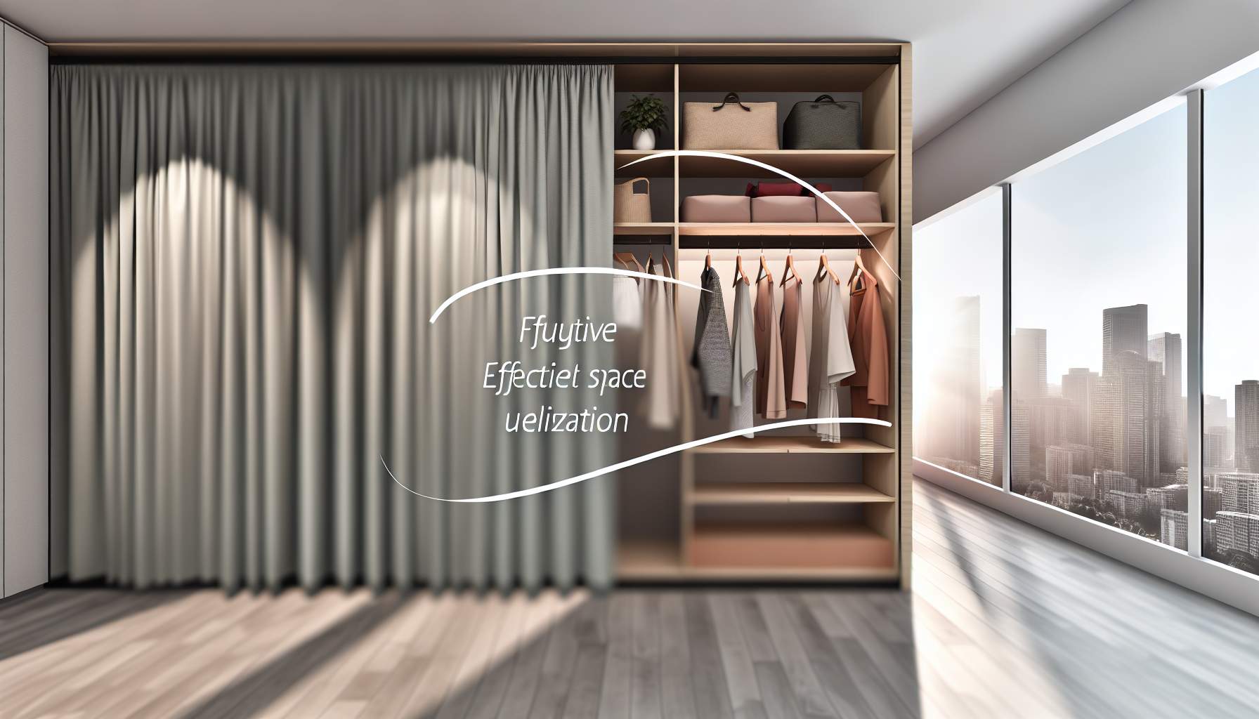 armoire-rideau-optimisation-espace