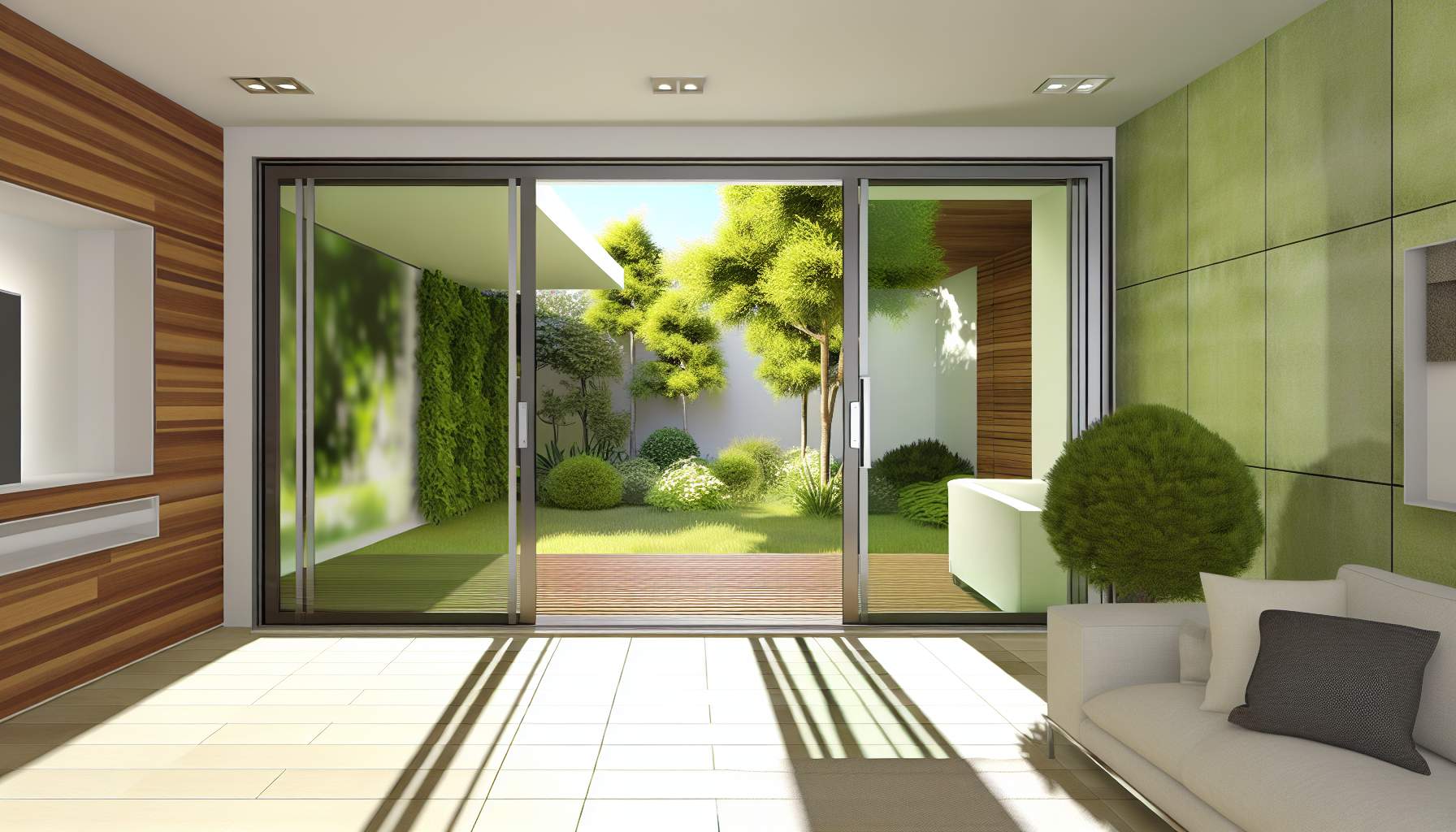 Baie vitrée motorisée: votre intérieur sublimé