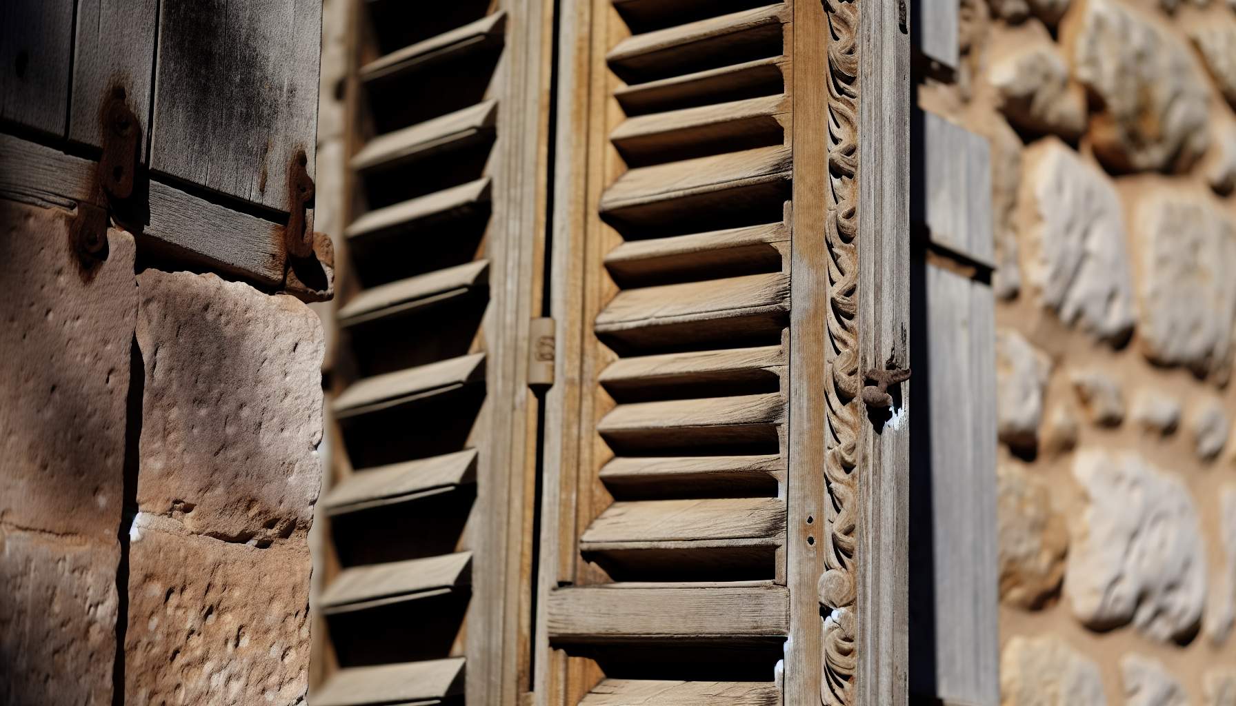 Charme intemporel: secrets des volets bois vintage
