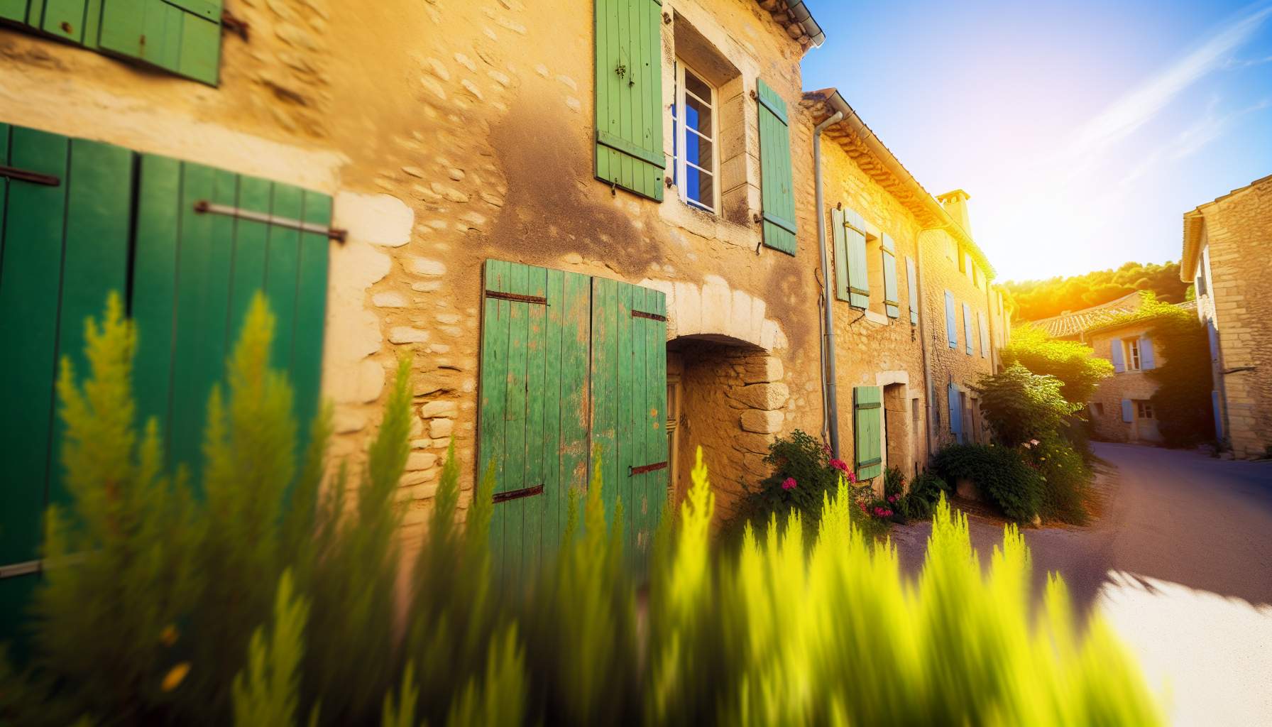 Charme provençal: adoptez les volets verts chez vous