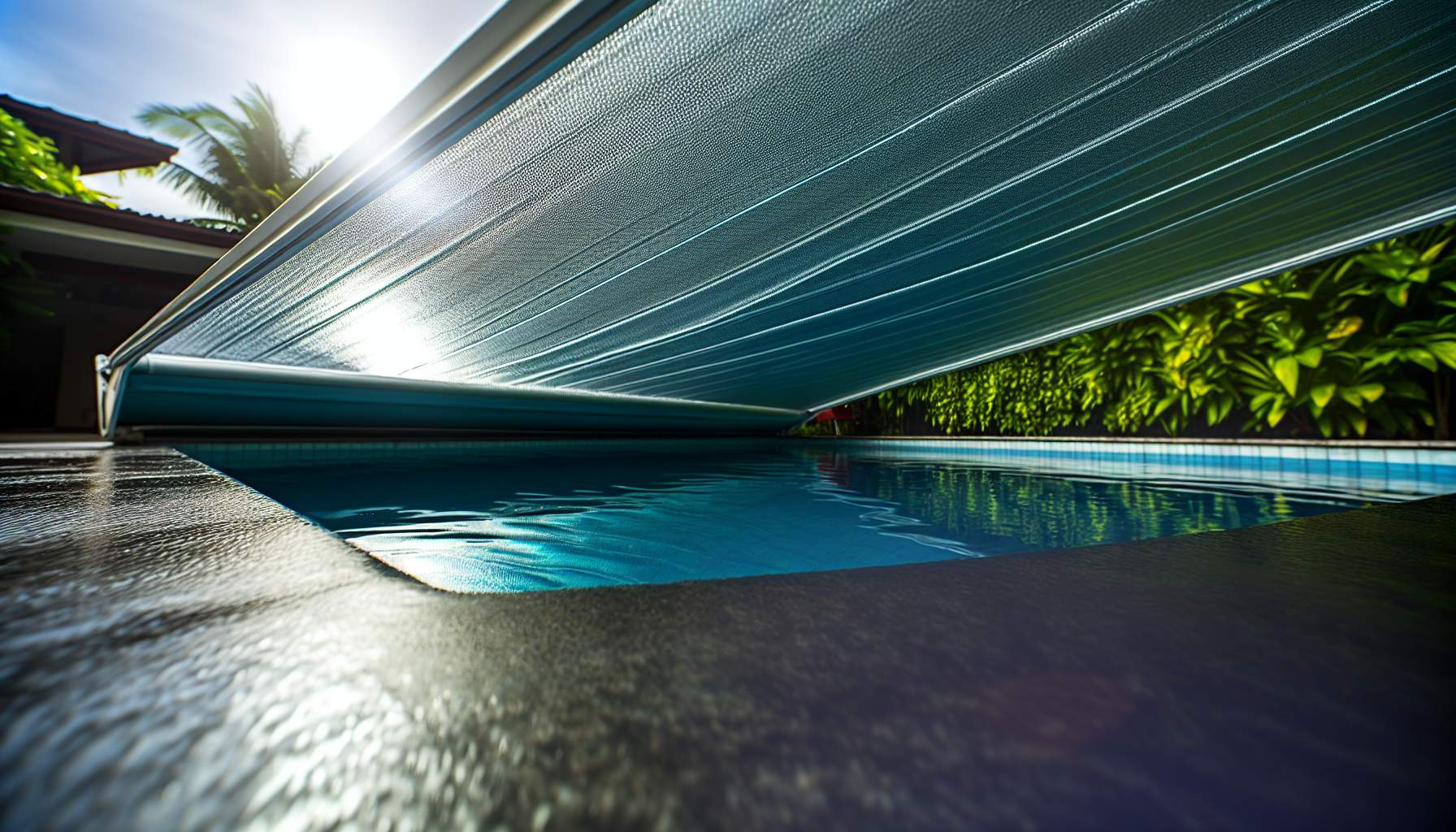Volet piscine polycarbonate: prix et durabilité