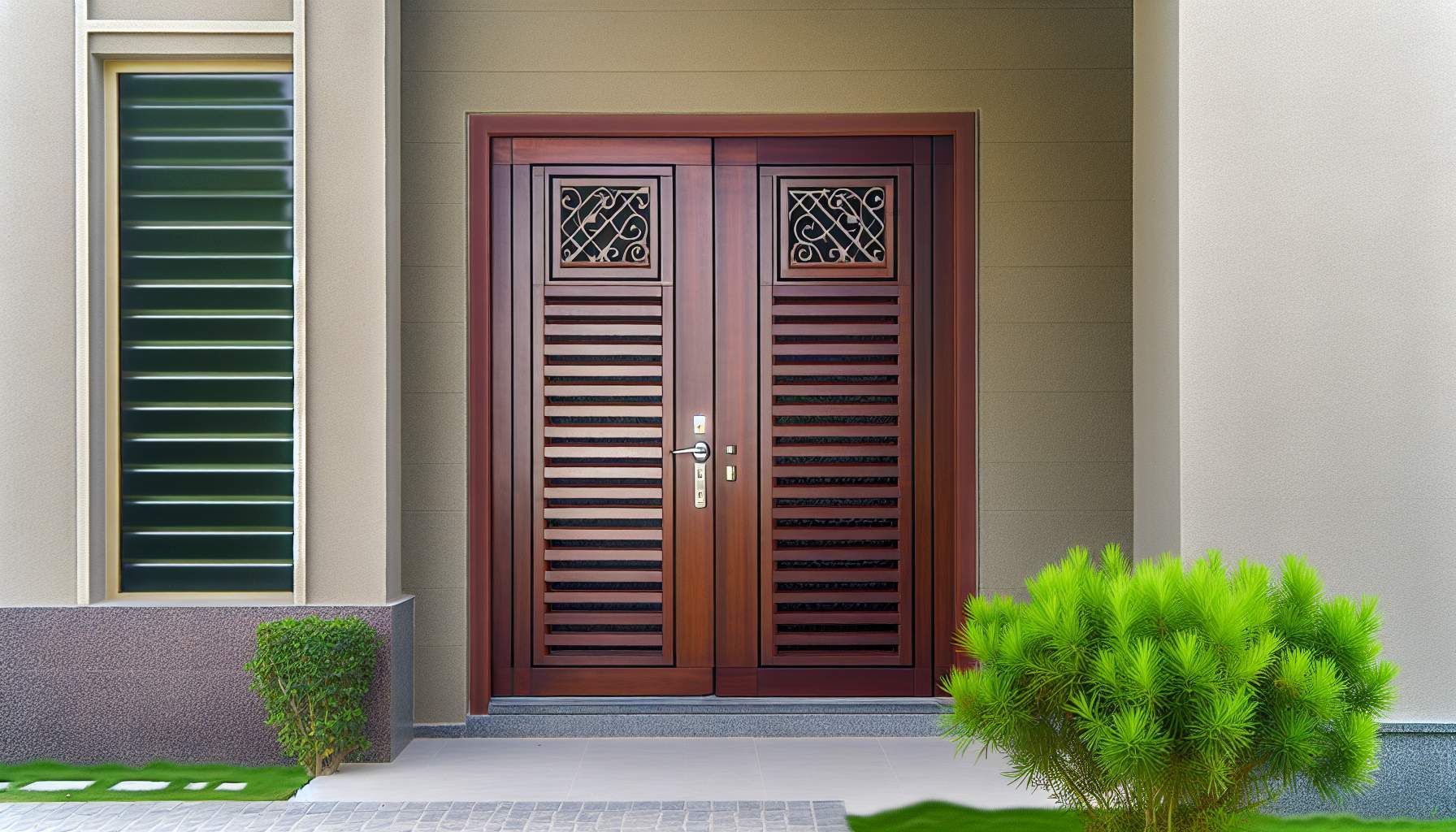 Volet porte d'entrée: top choix pour sécurité & style