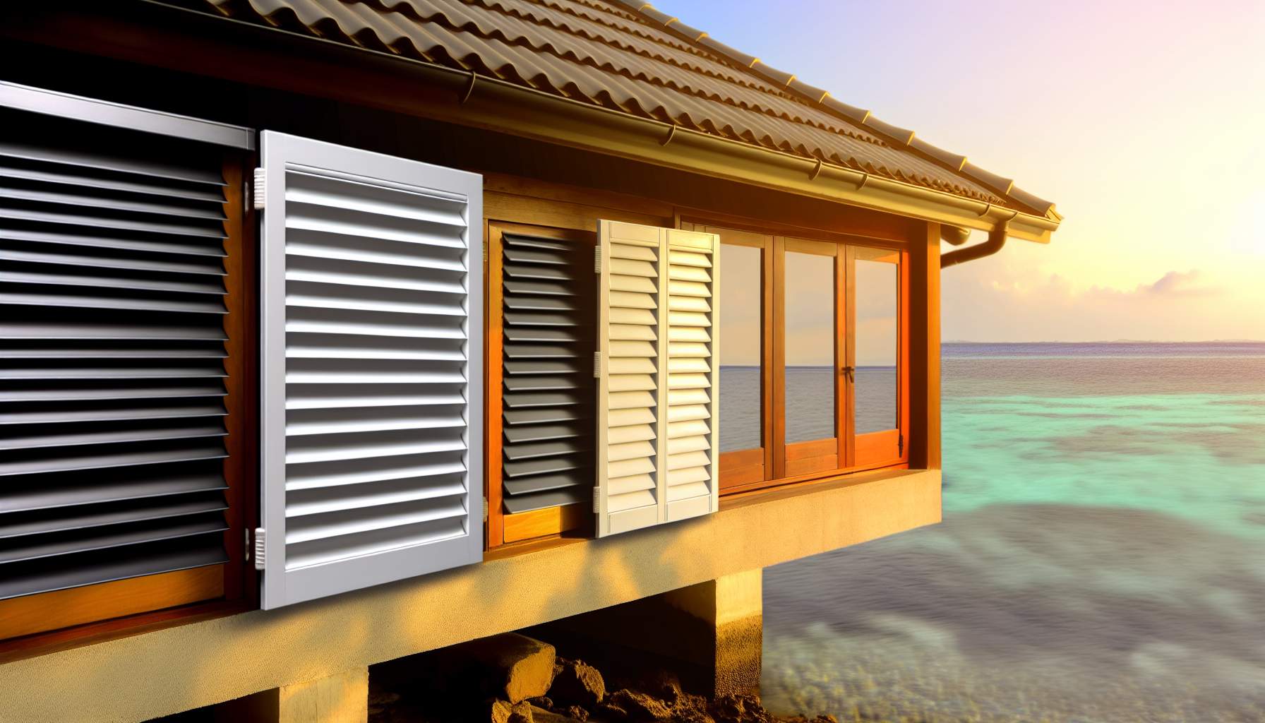 Volets côtiers: matériaux résistants au sel