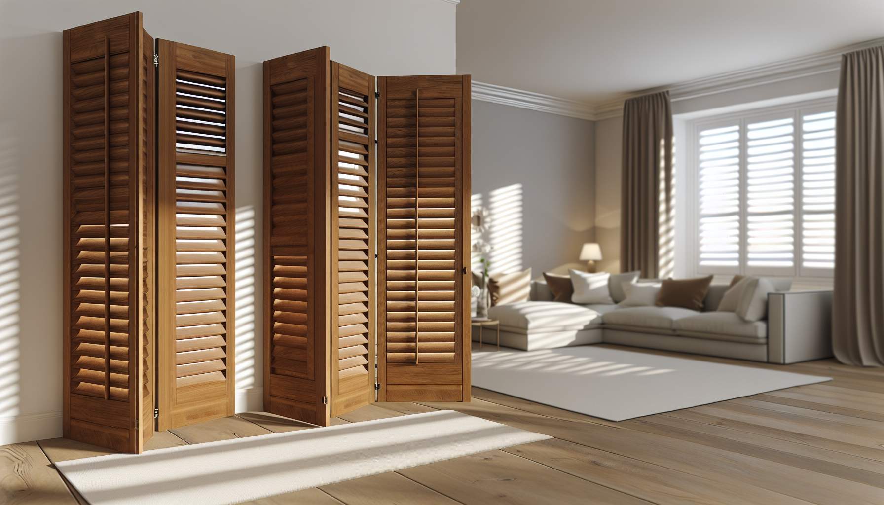 Volets intérieurs: secrets pour un intérieur chic